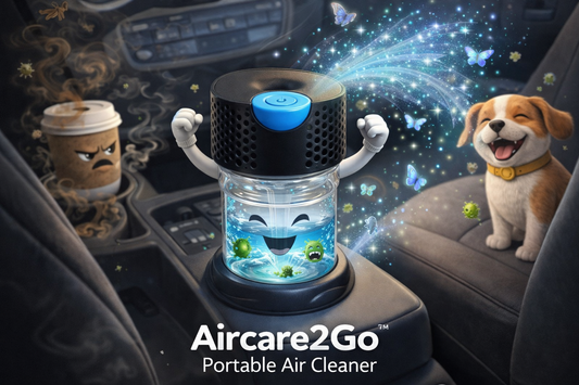 CarMate AIRCARE2GO Portable Air Cleaner/deodorizer for your car, office, or hotel