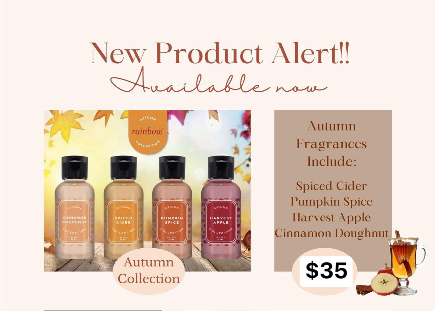 Rainbow New Fall Fragrance 4 pack