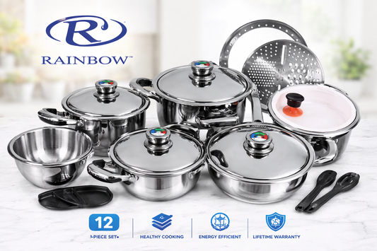 Rainbow 12 Piece Cookware Set LIFETIME WARRANTY Genuine Rainbow Product