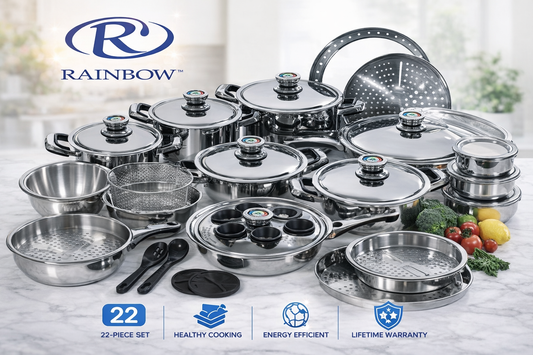 Rainbow 22 Piece Cookware Set LIFETIME WARRANTY Genuine Rainbow Product